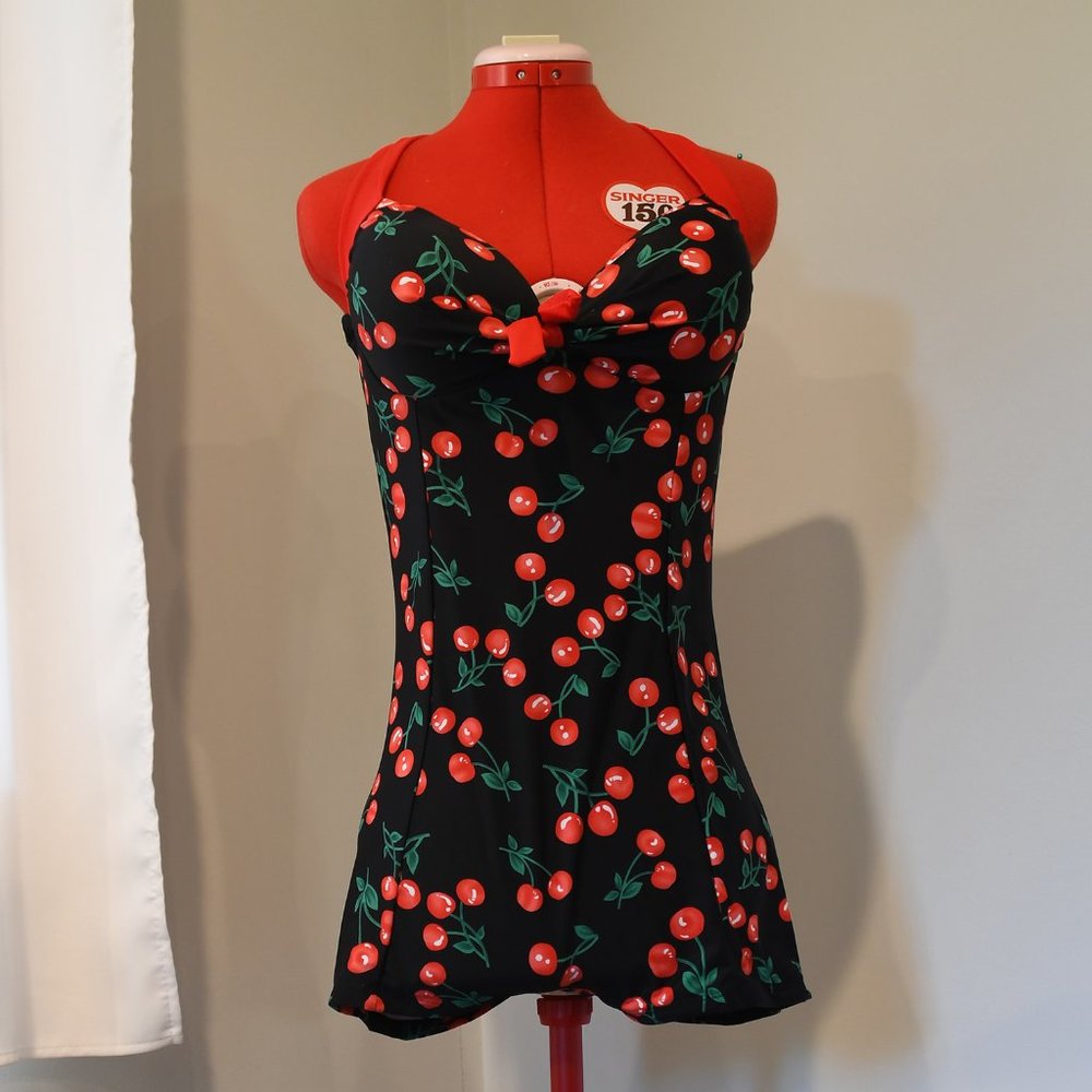 Women's Bathing Suit Retro Cherry